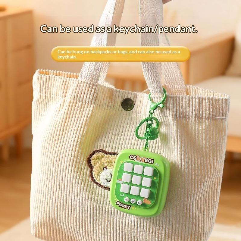 Gaming Console Keychain - 전자 틱택토 게임 키체인 미니 휴대용