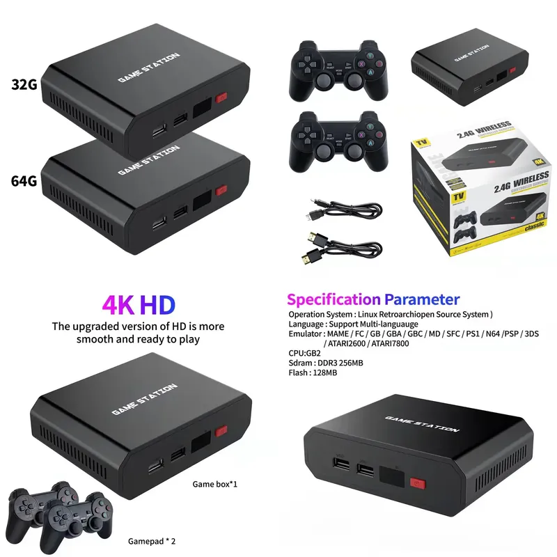 Gaming Console In - M8plus HD 비디오 게임 콘솔 박스