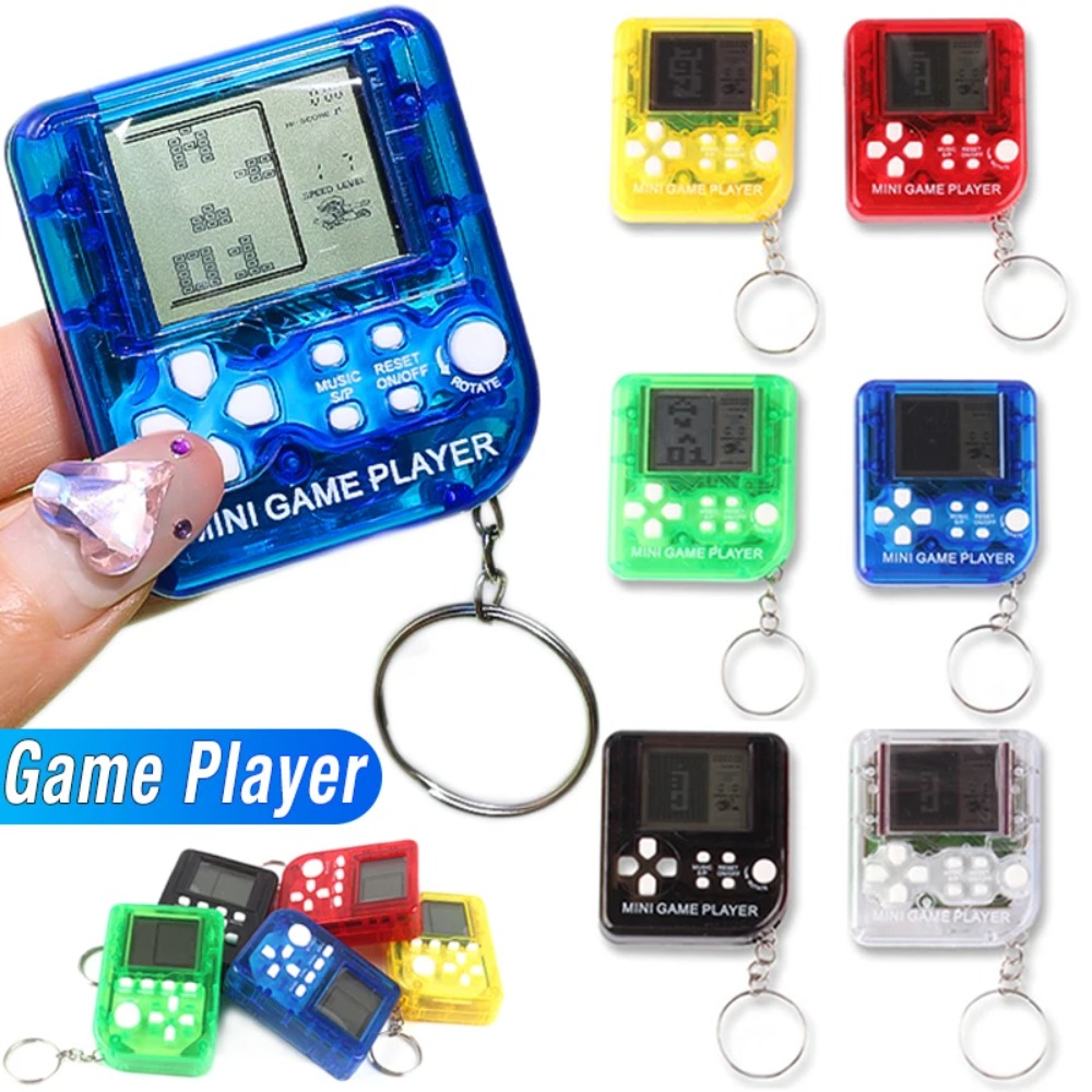 Gaming Console Keychain - 휴대용 미니 핸드헬드 게임 플레이어 클래식