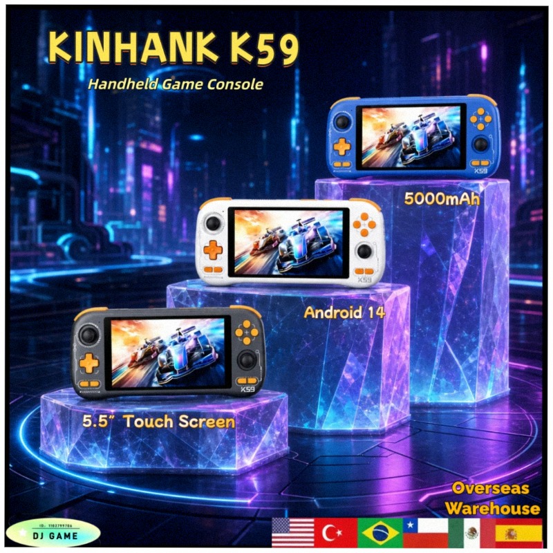 킨한크 K59 휴대용 게임 콘솔, 안드로이드 14, 5 - Gaming Console Under 5000 리뷰 및 가격