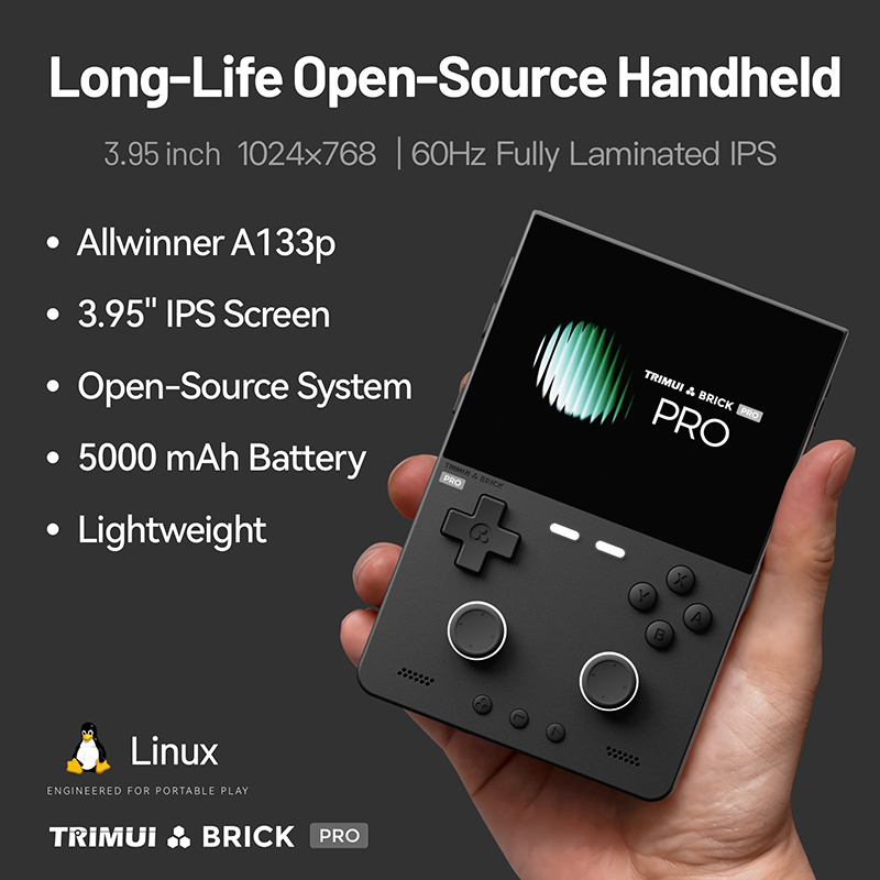 NEW TRIMUI BRICK PRO 3.95인치 IP - Gaming Console Under 5000 리뷰 및 가격