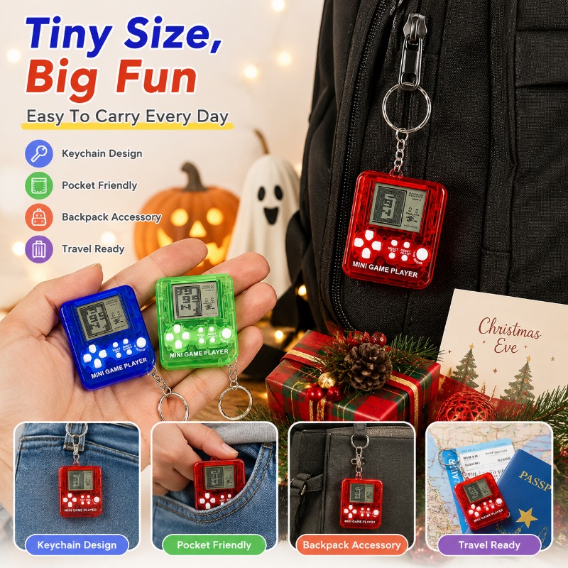 미니 테트리스 게임 콘솔 키체인 휴대용 게임기 배낭 장 - Gaming Console Keychain 리뷰 및 가격