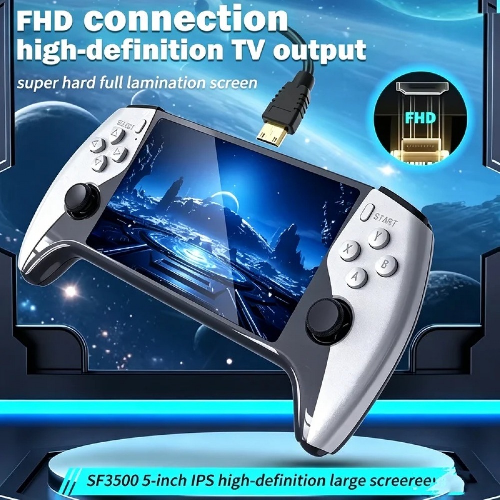 SF3500 5인치 휴대용 게임 콘솔 (PS1, GBA - Gaming Console Latest 리뷰 및 가격
