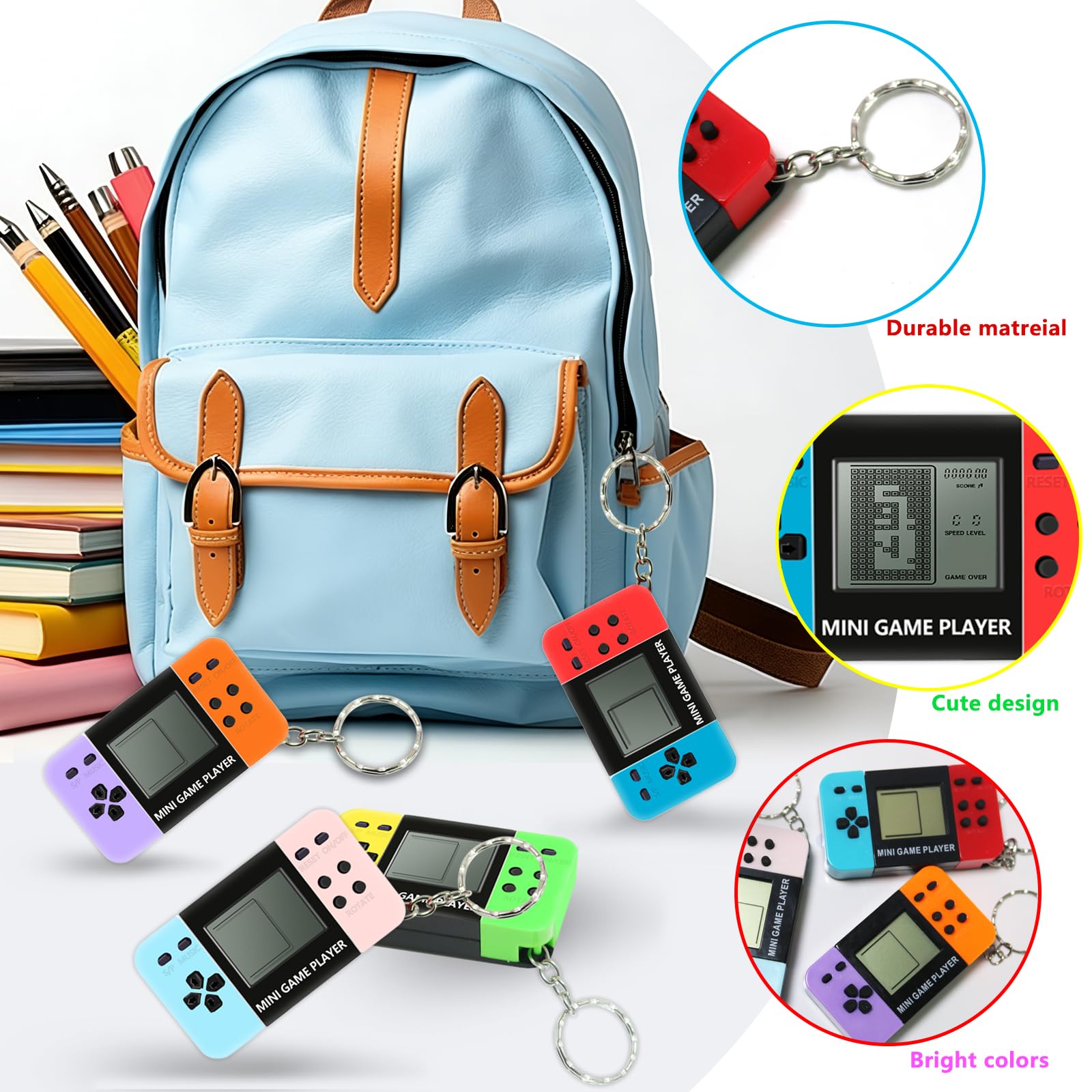 10-120개 어린이용 미니 휴대용 게임 아케이드 비디 - Gaming Console Keychain 리뷰 및 가격